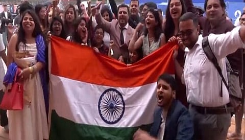 Indian Fans Rally at India House to Support Athletes at Paris Olympics 2024