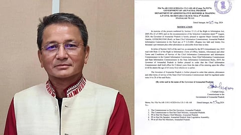 Arunachal: Major General (retd) Jarken Gamlin appointed new CIC of APIC