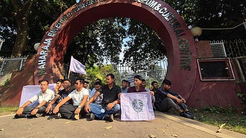 Pushpabanta Palace protest