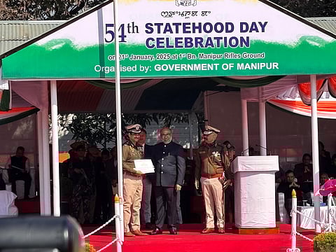 Manipur Government Honors Assam Police On 54th Statehood Day