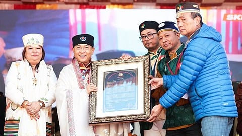 Sikkim CM P.S. Golay Emphasizes Communal Harmony At Sonam Lochar Celebration
