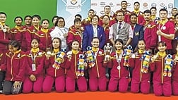 Manipur Wushu Players Shine at 38th National Games, Securing 17 Medals