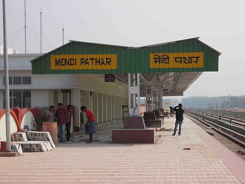 Meghalaya's Mendipathar Railway Station Marks Historic First Freight Unloading