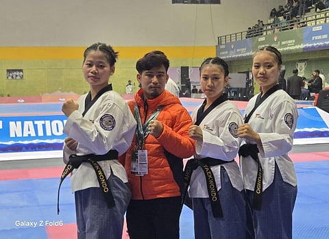 Arunachal Pradesh Athletes Clinch Gold in Female Group Poomsae at National Games