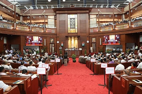 Chaos in Assam Assembly