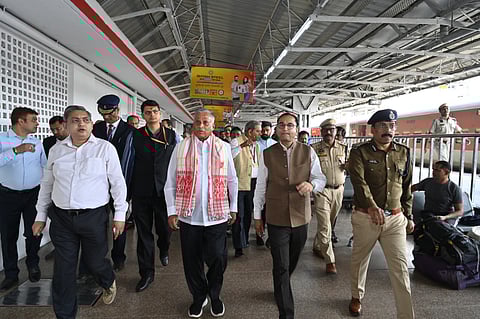 Union Minister Somanna Conducts Inspection At Guwahati Railway Station