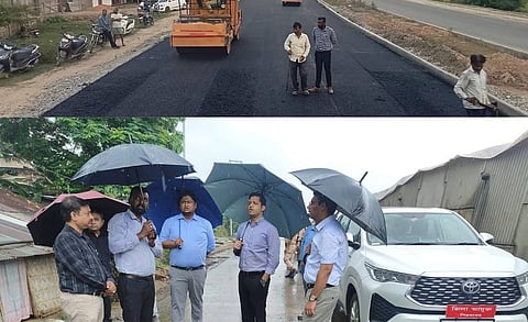 Assam: Sivasagar DC reviews four-lane highway construction work