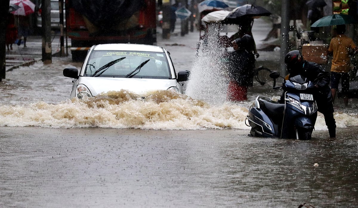 IMD Issues Red, Orange Alerts as Heavy Rain Batters Parts of Assam