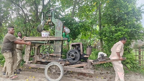 Illegal sawmill 