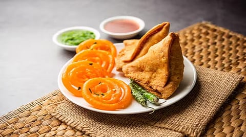 samosas & jalebis