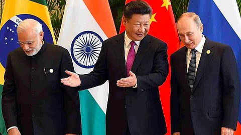 Russia, China & India