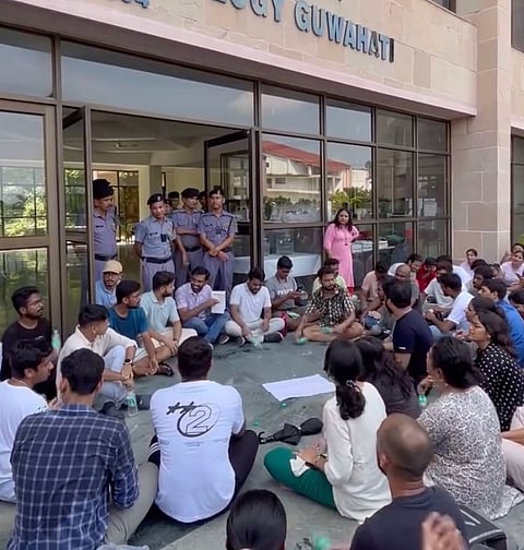 Students organize protests at the Guwahati IIT after a significant fee hike was announced