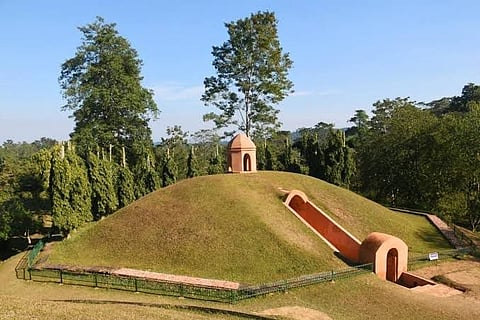 The Maidams served as the sacred burial grounds of Ahom royalty