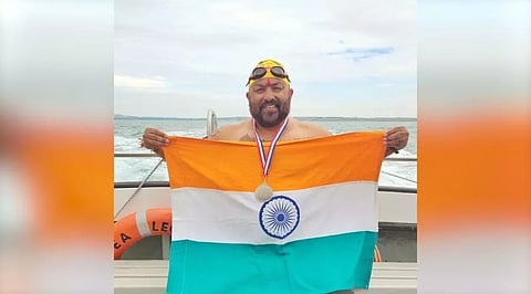 File Photo of The veteran swimmer Elvis Hazarika
