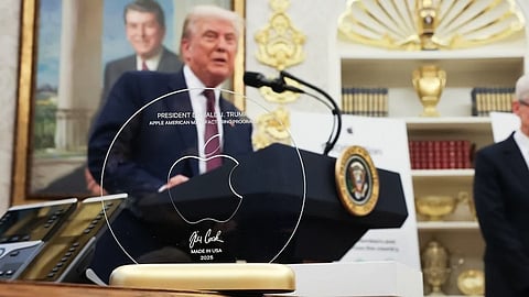 Apple CEO Tim Cook presents 24-karat gold ‘unique’ gift to Donald Trump