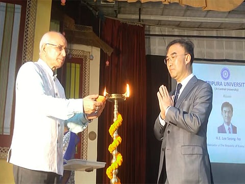 Korean Ambassador Lee Seong-ho visits Tripura University, emphasises stronger ties with Northeast India