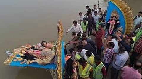 Safety First: New Idol Immersion Rules Introduced at Silchar’s Sadarghat