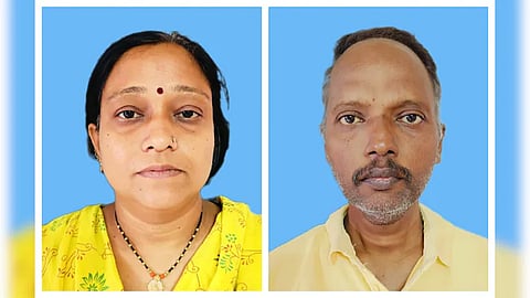 Bapu Komkar and his wife Kamini