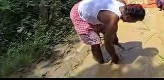 Locals Turn to Paddy Protest Over Crumbling Road in Assam’s Lumding
