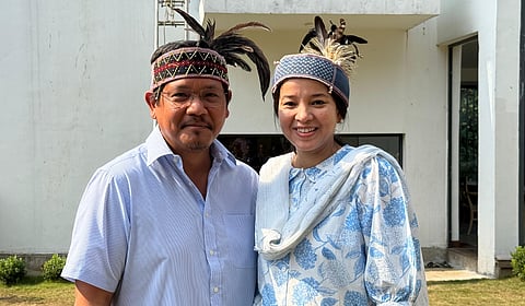 CM Sangma & wife 