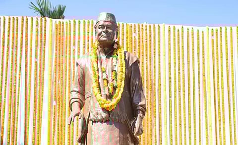 Image Of Statue of Brotherhood dedicated to Late Dr. Bhupen Hazarika 