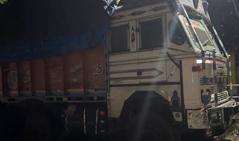 Image of the Punjab Registered truck 