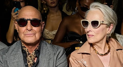 A real life ‘Devil Wears Prada’ moment: Meryl Streep meets Anna Wintour at Milan Fashion Week