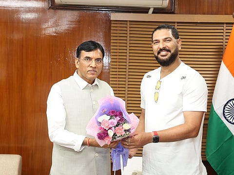 Indian Golf Premier League board meets Sports Minister Mansukh Mandaviya 