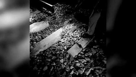 Image of the blast site