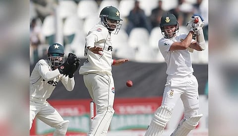 Muthusamy and Rabada turn the tables on Pakistan with record-laden fightback