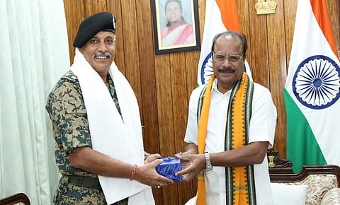 Tripura BSF IG meets Governor, apprises over prevailing security along Indo-B'desh border