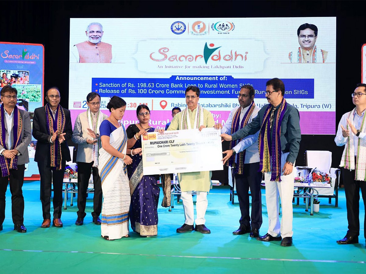 Tripura achieves 95% of ‘Lakhpati Didi’ target under TRLM: CM Saha