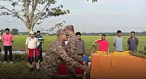 File Photo of the deceased Indian Army soldier Hridayjit Nath