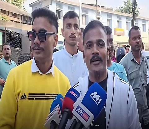 Image of the seven youths from Tezpur travelled all the way to Dima Hasao to watch Zubeen Garg’s last film "Roi Roi Binale "