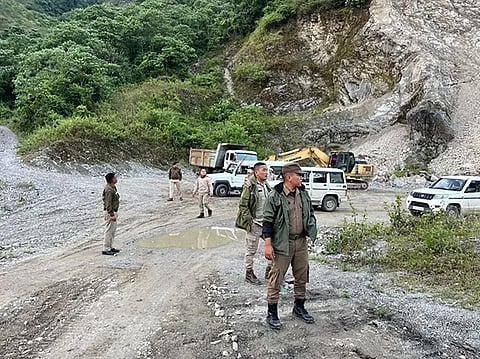 Illegal stone crushers