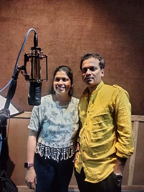 File photo of Palmee Borthakur with Zubeen Garg