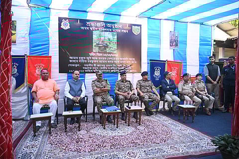 Image of the CRPF Chief Pays Tribute to Martyred Constable Mahendra Laskar
