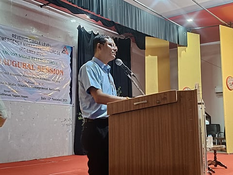 Image shows District Disaster Management Authority launching a multi-sector training programme