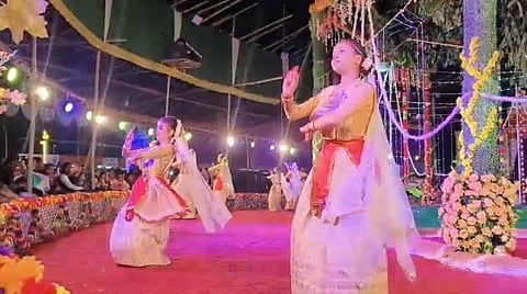 Image of the the Lehugao Sarbajanin Raax Mahotsav in Biswanath