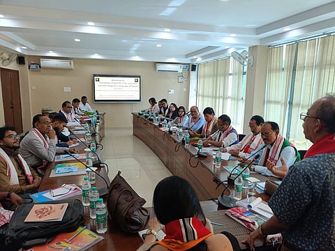 Image of the meeting held on November 12, following the recommendations of Biplab Sarma Committee