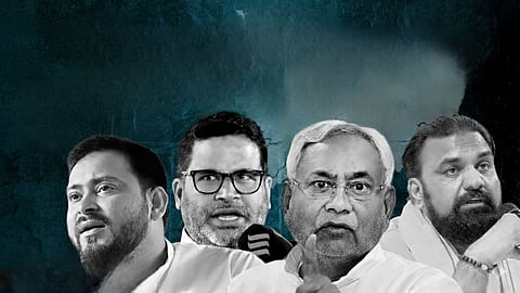 Image of the prime contenders in Bihar Election 