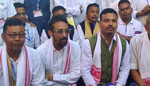 Image from the Veer Lachit Sena organising its first big 'thoughtful meeting' in Lakhimpur on Saturday