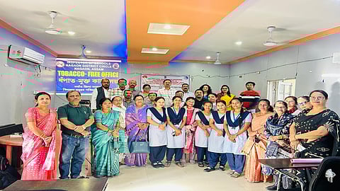 Image of the the District Tobacco Control Cell (DTCC) of Nagaon held a special training programme for teachers at the B.P. Civil Hospital conference hall on Monday