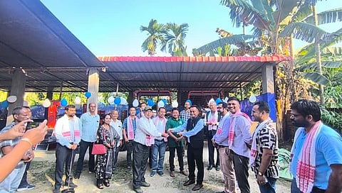 Image of the Agriculture Tool Bank's inauguration day in Makumkilla, Margherita