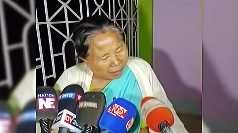 Image of the Elderly Woman who was attacked identified as Lakhimai Barua.