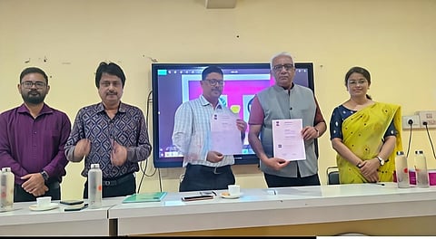 Image from the signing of the MoU, for digital preservation of the rich literary traditions of the state.