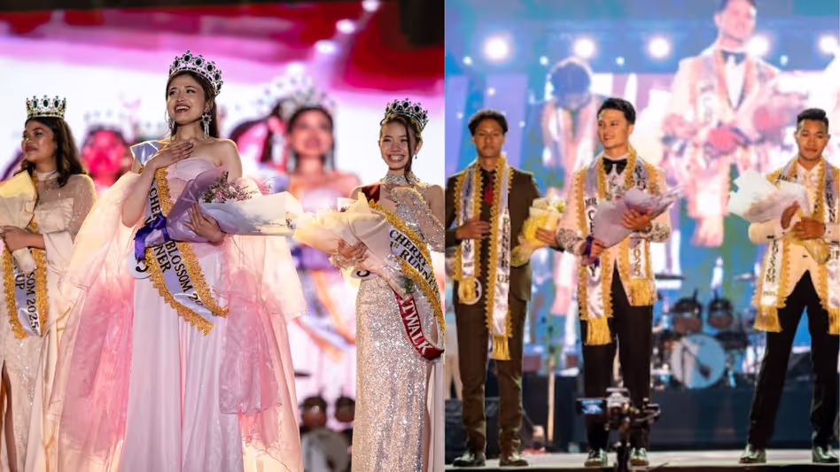 Meghalaya Crowns Lapynshai Marak and Rohan Pradhan as Miss and Mr Cherry Blossom 2025