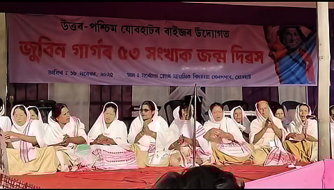 Image of the Jorhat Marks Zubeen’s 53rd Birth Anniversary, Mothers performed dihanam on his birthday.
