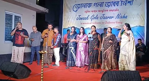 Image of late music icon Zubeen Garg's birthday celebration by Assam Association of Kolkata