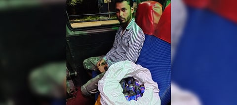 Image of the youth arrested with the cough syrup